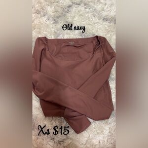 Old Navy Dusty Rose Long Sleeve Top